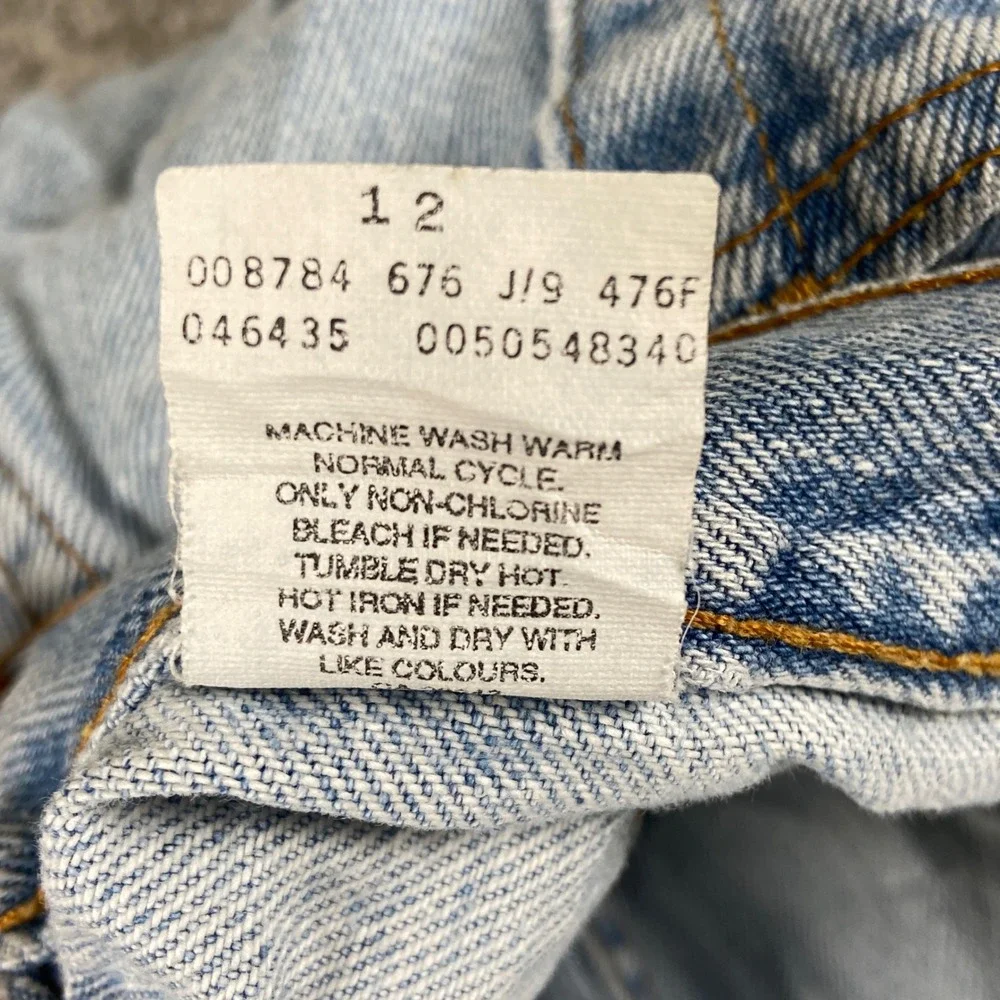 Vintage Levi's 505 Jeans Mens 42x30 Blue Denim‎ Light Wash Regular Straight Y2k